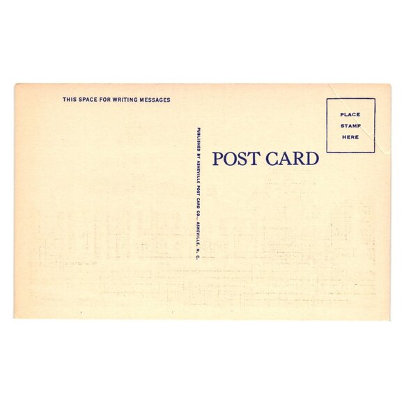 Stephens County Courthouse Toccoa GA Vintage Postcard Published Asheville BENT - Picture 2 of 2